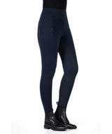 HKM Women's Silicone Full Seat Riding Tights -Cosy II- Style #colour_deep-blue