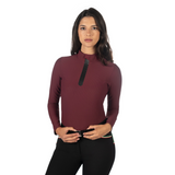 HKM Women's Functional Shirt -Livigno Ribbed- #colour_bordeaux