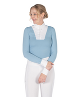 HKM Women's Long Sleeve Competition Shirt -Virginia- #colour_ice-blue