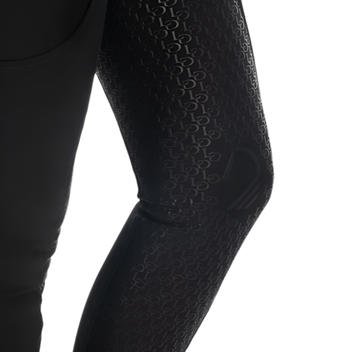 HKM Ladies Silicone Full Seat Riding Breeches -Amalfi- #colour_black