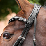 Shires Velociti LUSSO Opus 180M Ergonomic Flash Bridle #colour_black