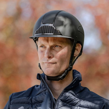 SWING H24 Chrome Riding Hat #colour_matt-black