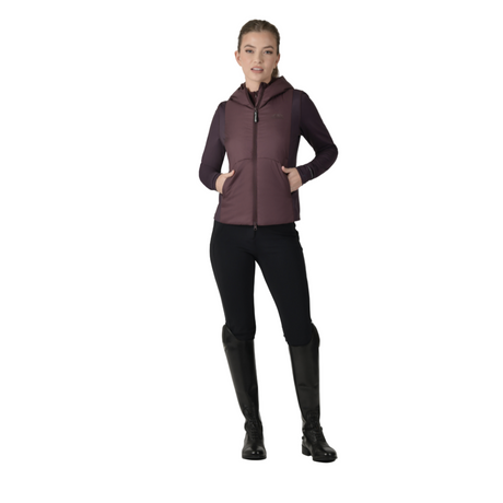 Weatherbeeta Ladies Hybrid Padded Jacket #colour_mulberry