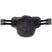 Stubben Equi-Soft® Belly Stud Girth with Cover - Black #colour_lambskin-anthracite-black