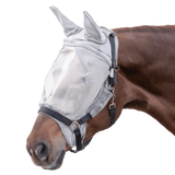 Waldhausen Premium Fly Mask, with Ears #colour_silver-grey