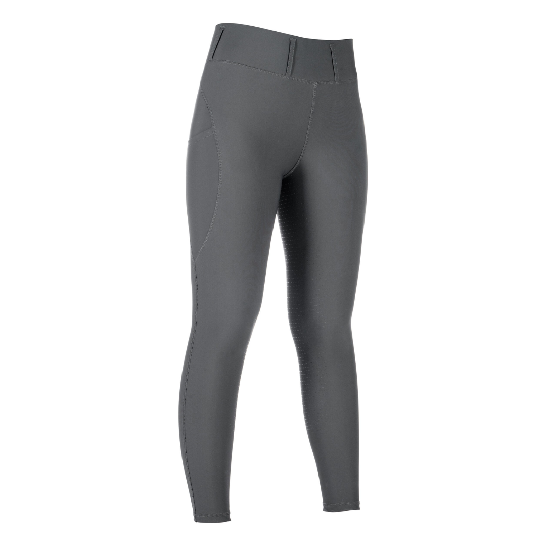 HKM Womens's Silicone Full Seat Riding Leggings -Jil High Waist- #colour_grey