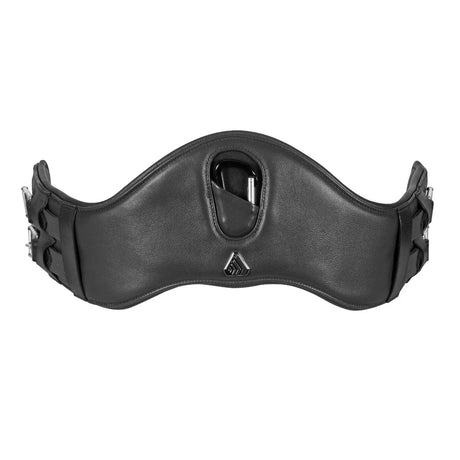 Shires Lusso Anatomical Leather Dressage Girth #colour_black