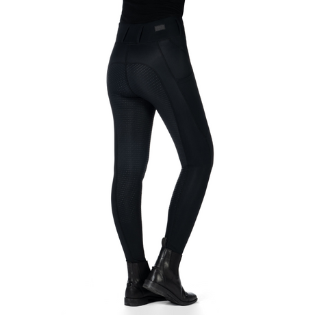 HKM Womens's Silicone Full Seat Riding Leggings -Jil High Waist- #colour_black