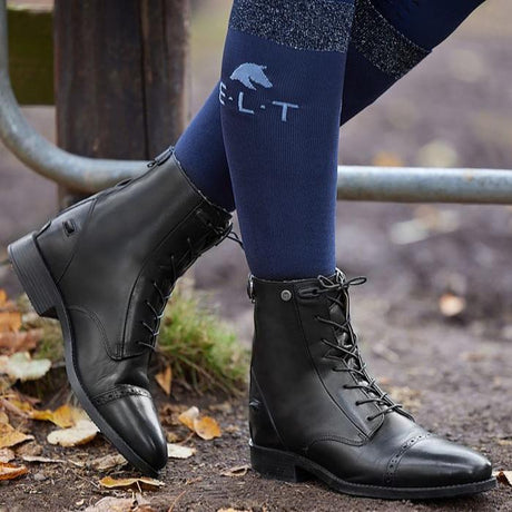 E.L.T Belfort Ladies Winter Lace-Up Boots #colour_black