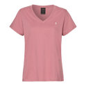 Musto Women's Original V Neck Short Sleeved T-Shirt #colour_pink-chalk