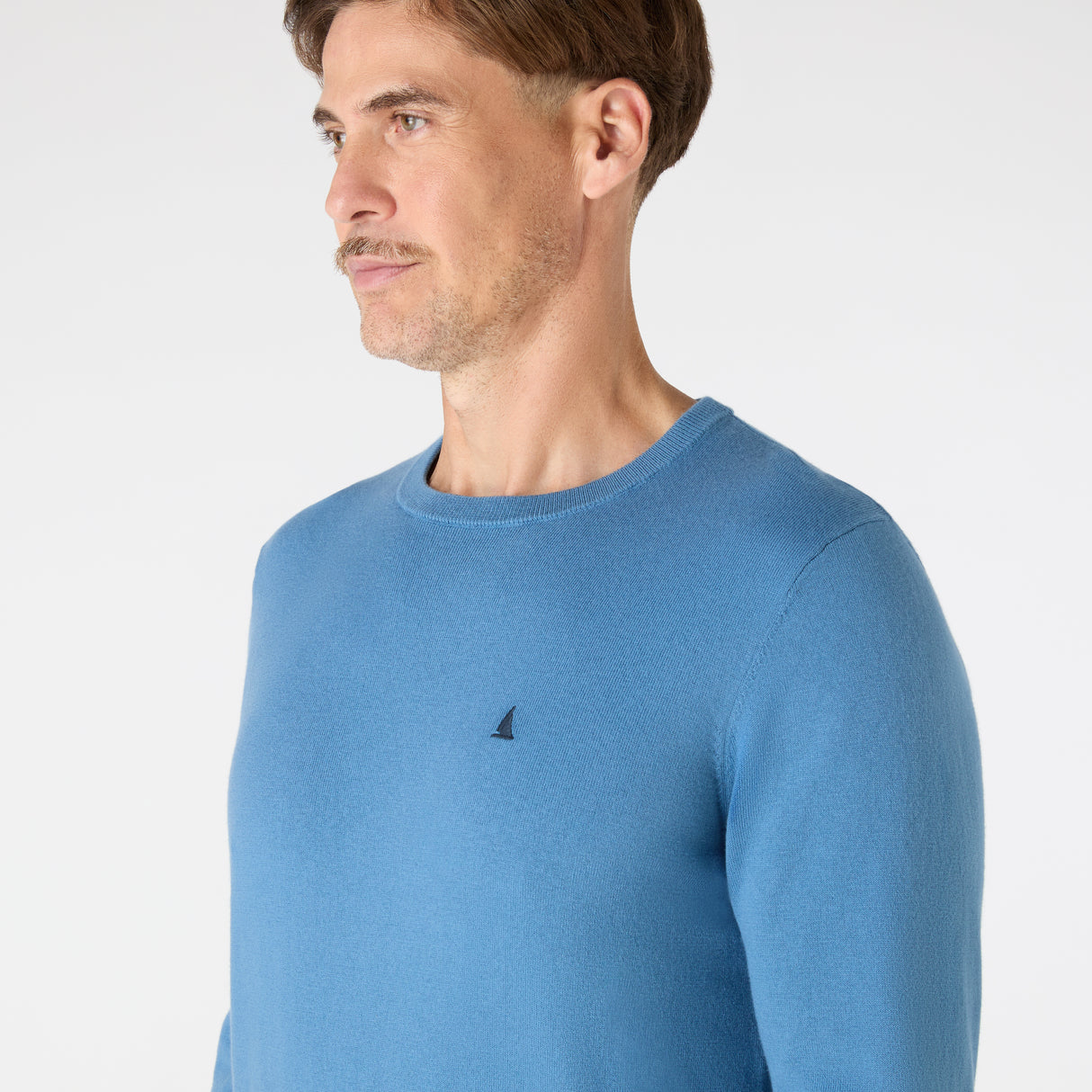Musto Men's Original Lite Crew Knit #colour_blue