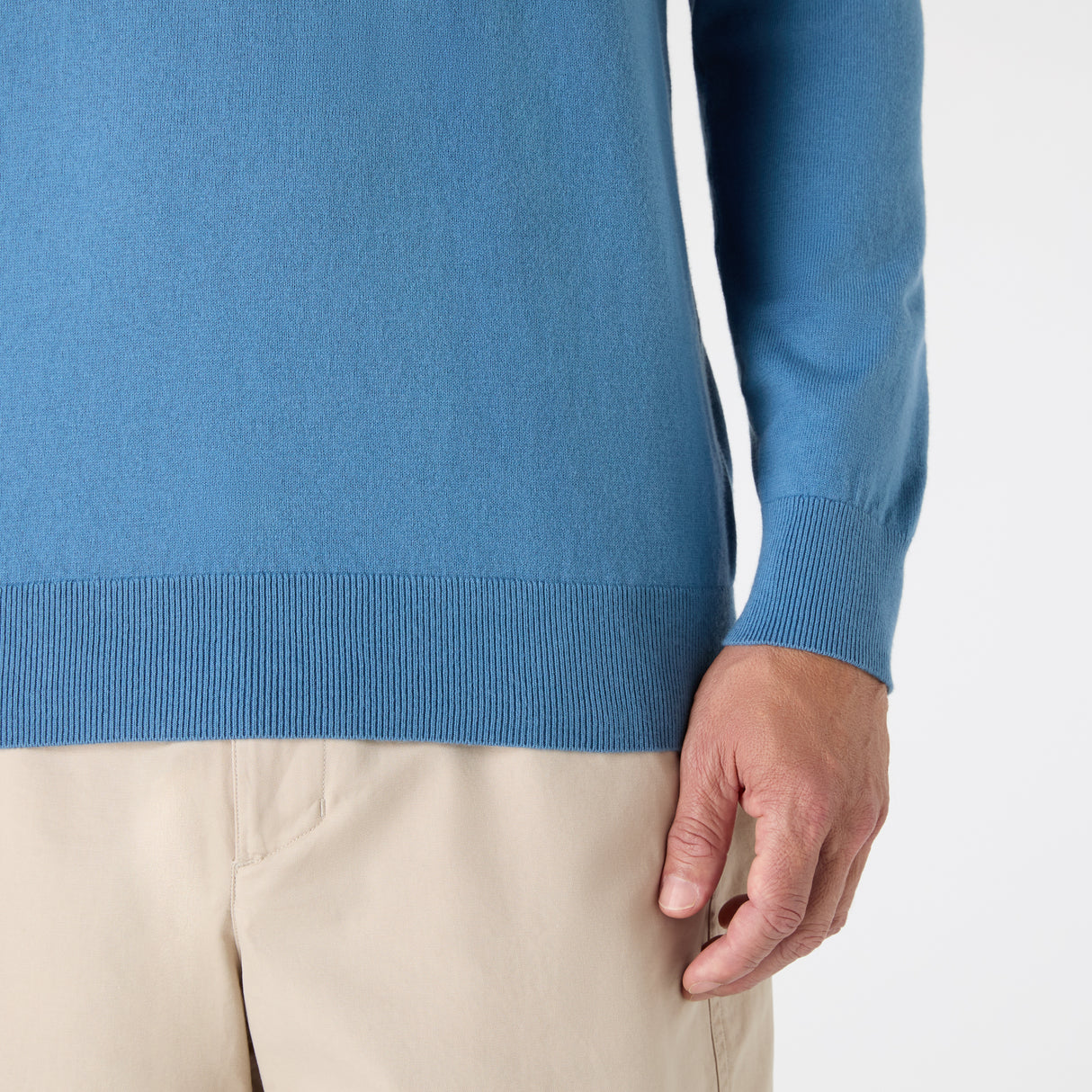 Musto Men's Original Lite Crew Knit #colour_blue