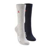 Musto Essential 2 Pack Socks #colour_grey-melang-true-navy