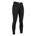 HKM Women's Knee Patch Breeches -Ari Mid Rise- #colour_black