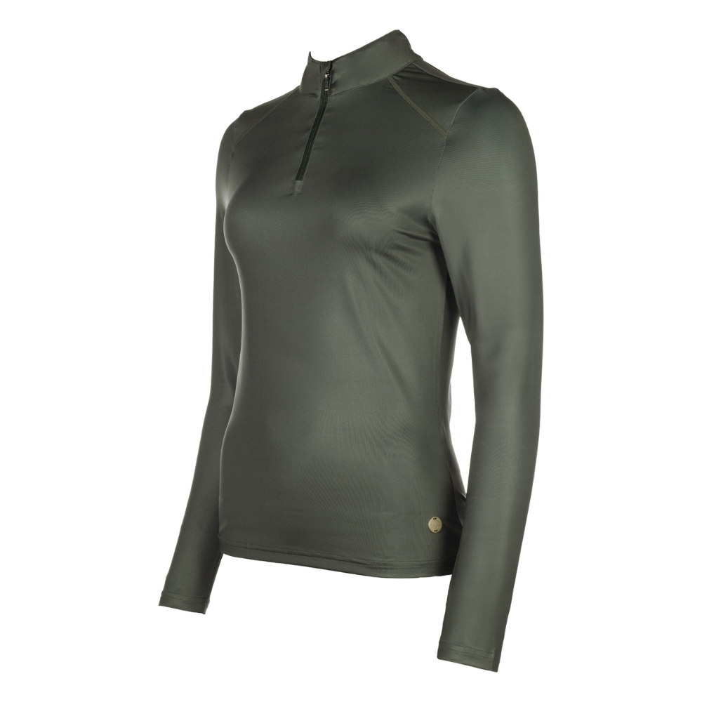 HKM Ladies Functional Shirt -Summer Milano II- #colour_grey-green