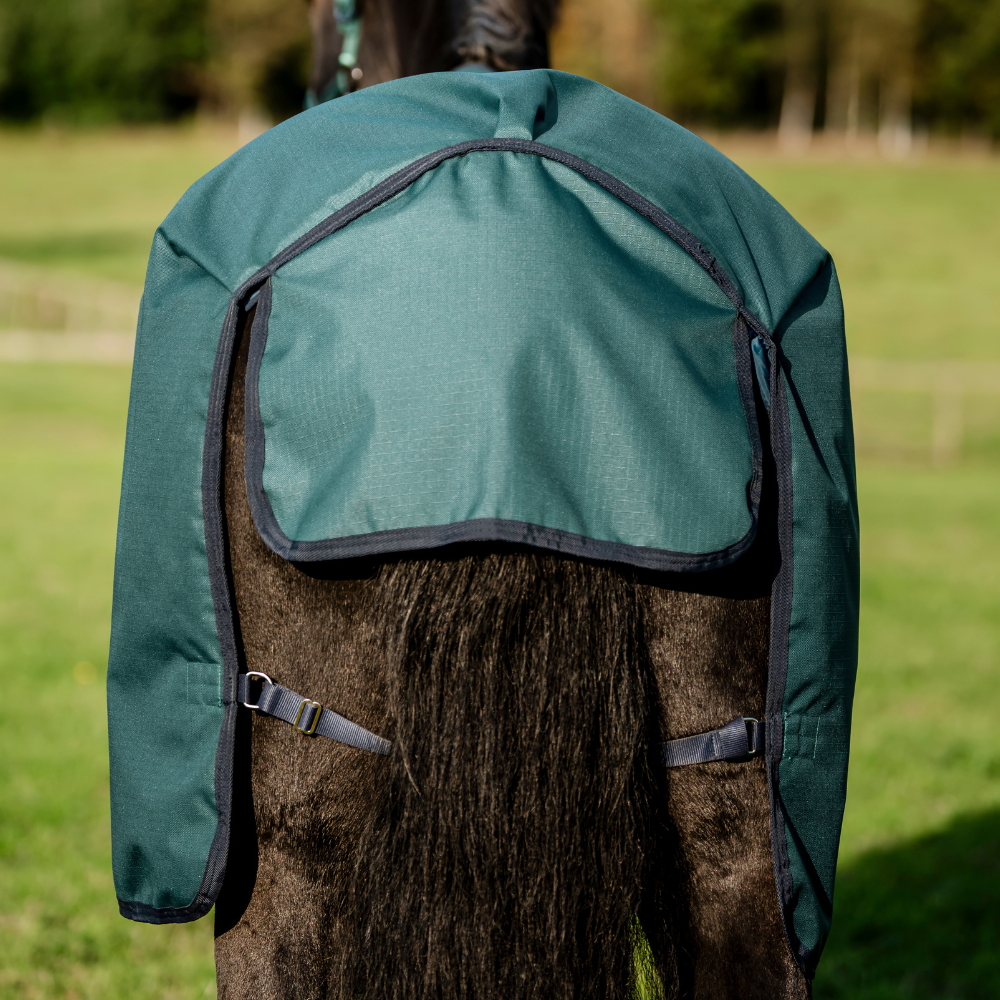 Horseware Ireland Amigo Ripstop 900D Pony 0g Turnout Rug #colour_dynasty-green-navy-silver
