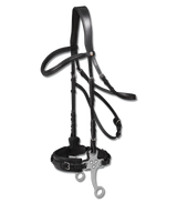 Waldhausen X-Line Hackamore Bridle #colour_black