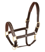 Waldhausen X-Line Leather Halter Crystal #colour_brown-gold