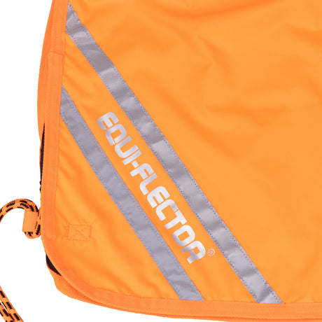 Shires EQUI-FLECTOR® Waterproof Quarter Sheet #colour_orange
