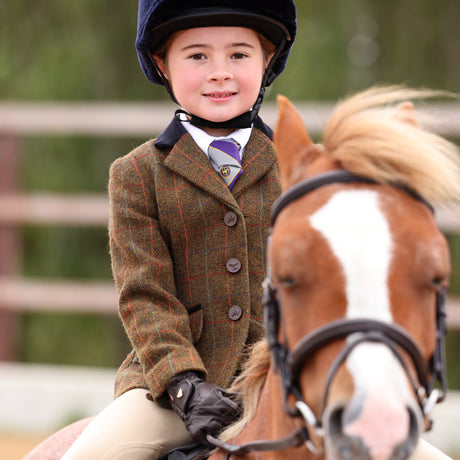 Shires Aubrion Saratoga Children's Jacket #colour_rust-check