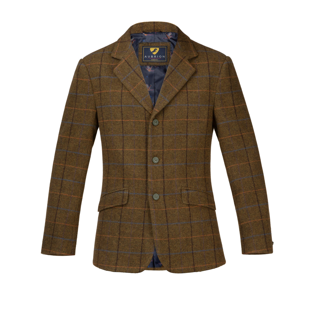 Shires Aubrion Men's Saratoga Jacket #colour_oak-brown-check