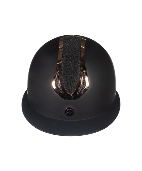 HKM Riding Helmet -Illusion- #colour_black-rose-gold