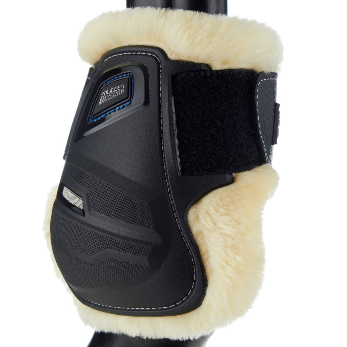 Stubben Hybrid Fleece Fetlock Boots #colour_black