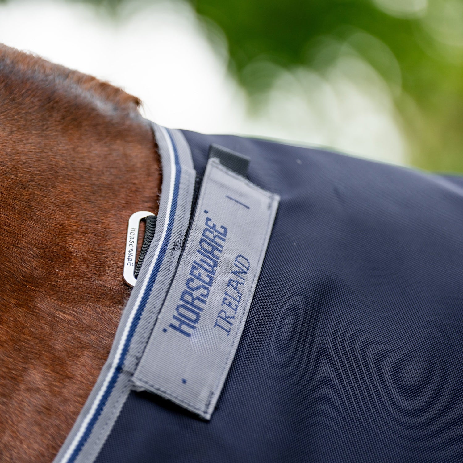 Horseware Ireland Rambo Supreme 1680D Turnout Vari-Layer 250g #colour_navy-thunderstorm-grey-silver