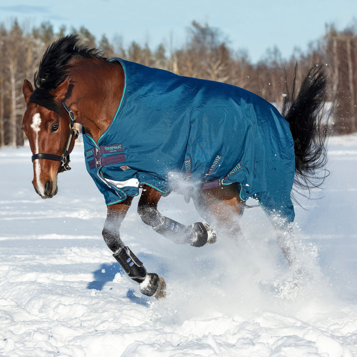 Horseware Ireland Rhino Original with Vari-Layer Medium 250g #colour_navy-grey-aqua