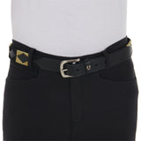Leather belt with southwest patterm