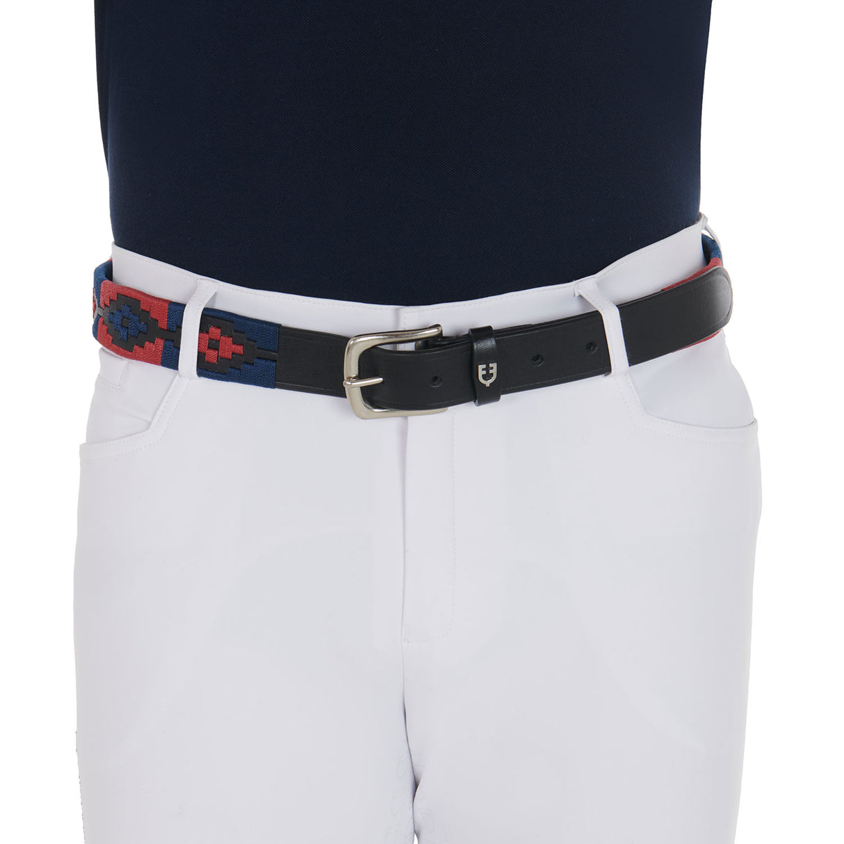 Leather belt with southwest patterm