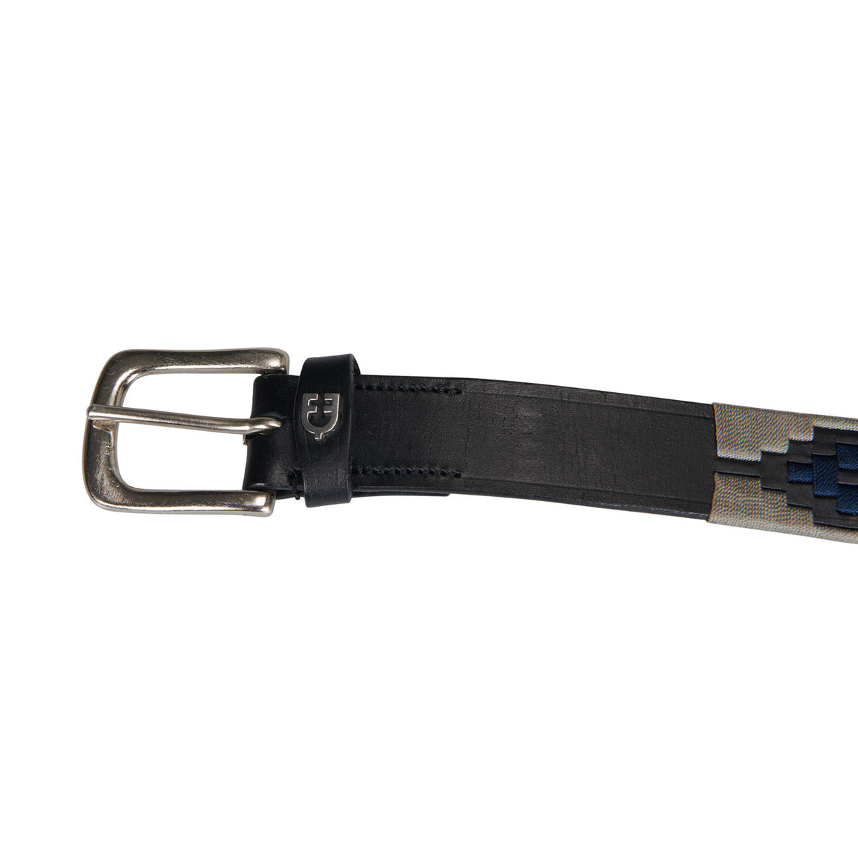Leather belt with southwest patterm