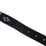 Leather belt with southwest patterm