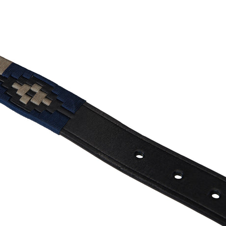 Leather belt with southwest patterm