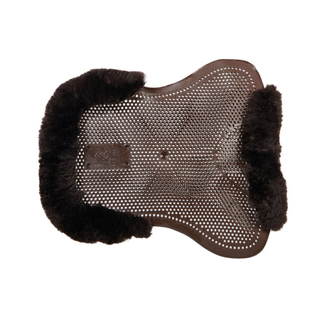 Acavallo Gel NS-S Classic-S 1/2 Cut-Out Flat Pony #colour_brown-brown