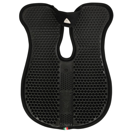 Acavallo Pad WFS Suede Hexagonal Gel Rear Riser #colour_black