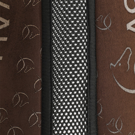 Acavallo Pad MF DS SW-3DS Suede Silicone Grip Flat #colour_brown