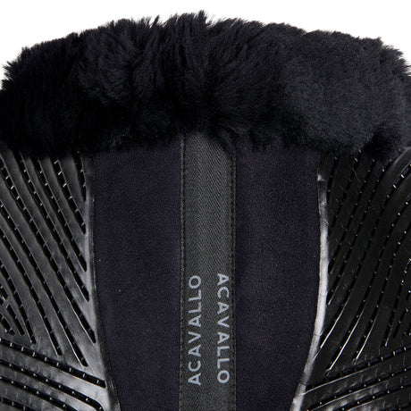 Acavallo Pad Mf-S Jccs-S Cw-Cs Suede Cut-Out Sheepskin Gel Grip Flat
#colour_black-black