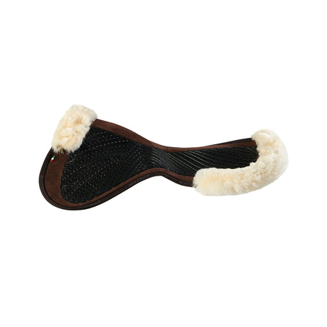 Acavallo Pad SP JCCS CW-CS Suede Cut-Out Sheepskin Twin Sided Gel Flat #colour_brown-natural