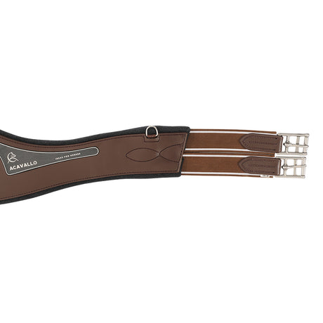 Acavallo Jumping Girth Gel PVC #colour_brown