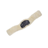 Acavallo Dressage Girth Classic Gel Sheepskin #colour_black