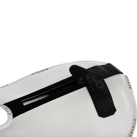 Acavallo Piuma Pad WFS Pocket Suede Front & Rear Riser #colour_white