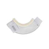 Acavallo Eco-Leather Bell Boots Faux Sheepskin & Hook-And-Loop Closure #colour_white