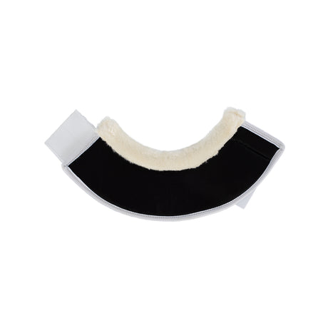 Acavallo Eco-Leather Bell Boots Faux Sheepskin & Hook-And-Loop Closure #colour_white