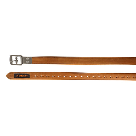 Acavallo Calfskin Stirrup Leathers Encased Buckle #colour_cognac