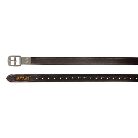 Acavallo Calfskin Stirrup Leathers Encased Buckle #colour_brown