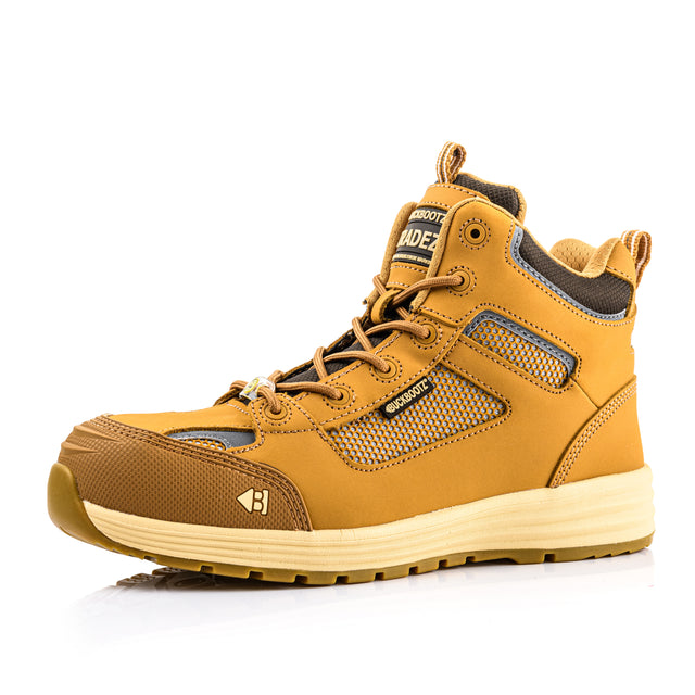 Buckbootz BAZ Lightweight Safety Lace Boot #colour_honey