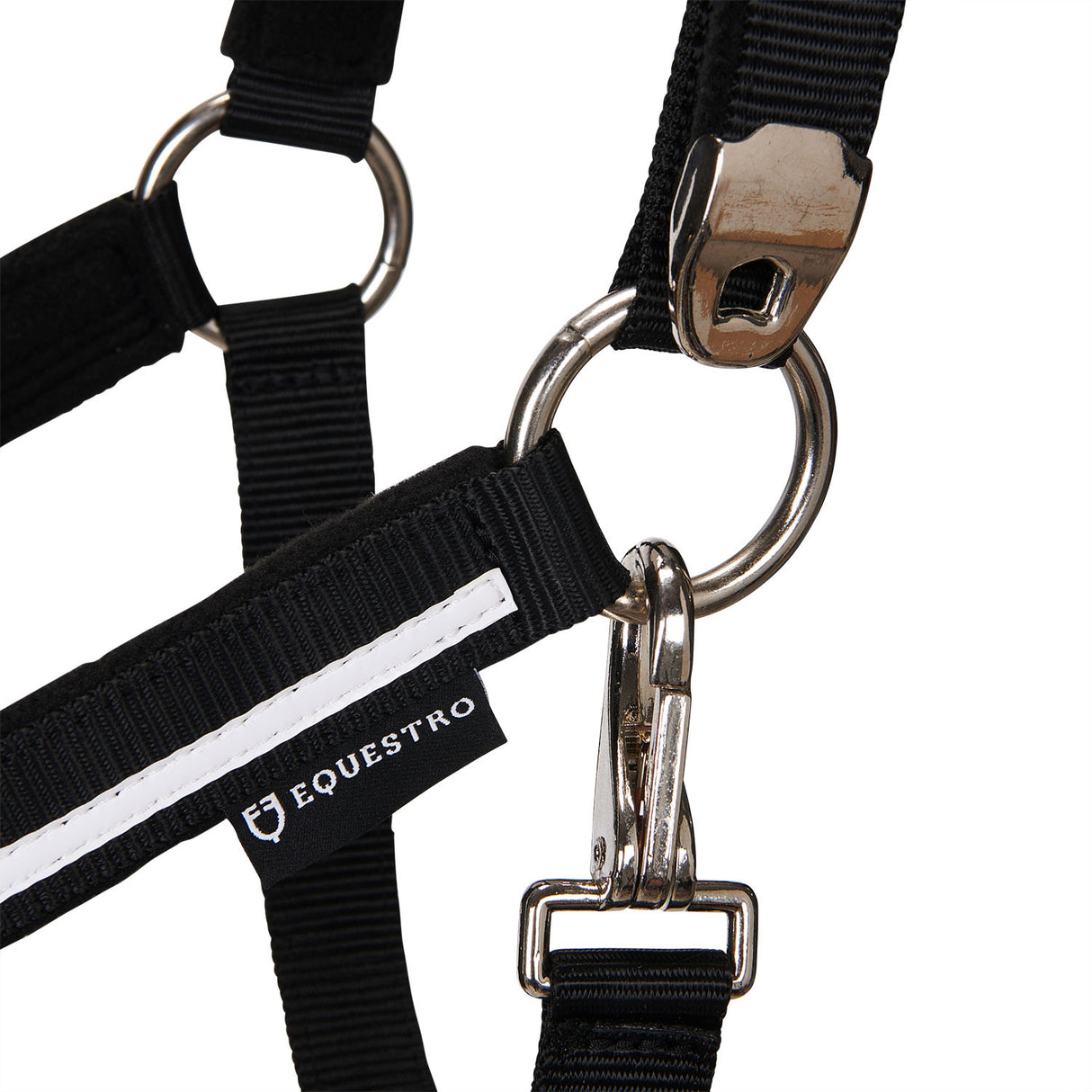 Halter with fleece padding and snap hook