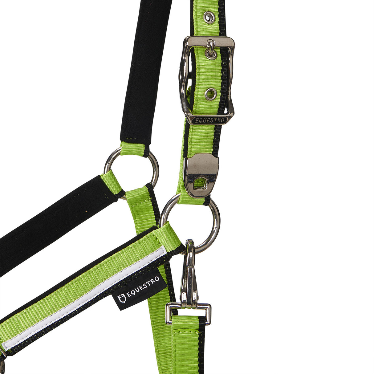 Halter with fleece padding and snap hook