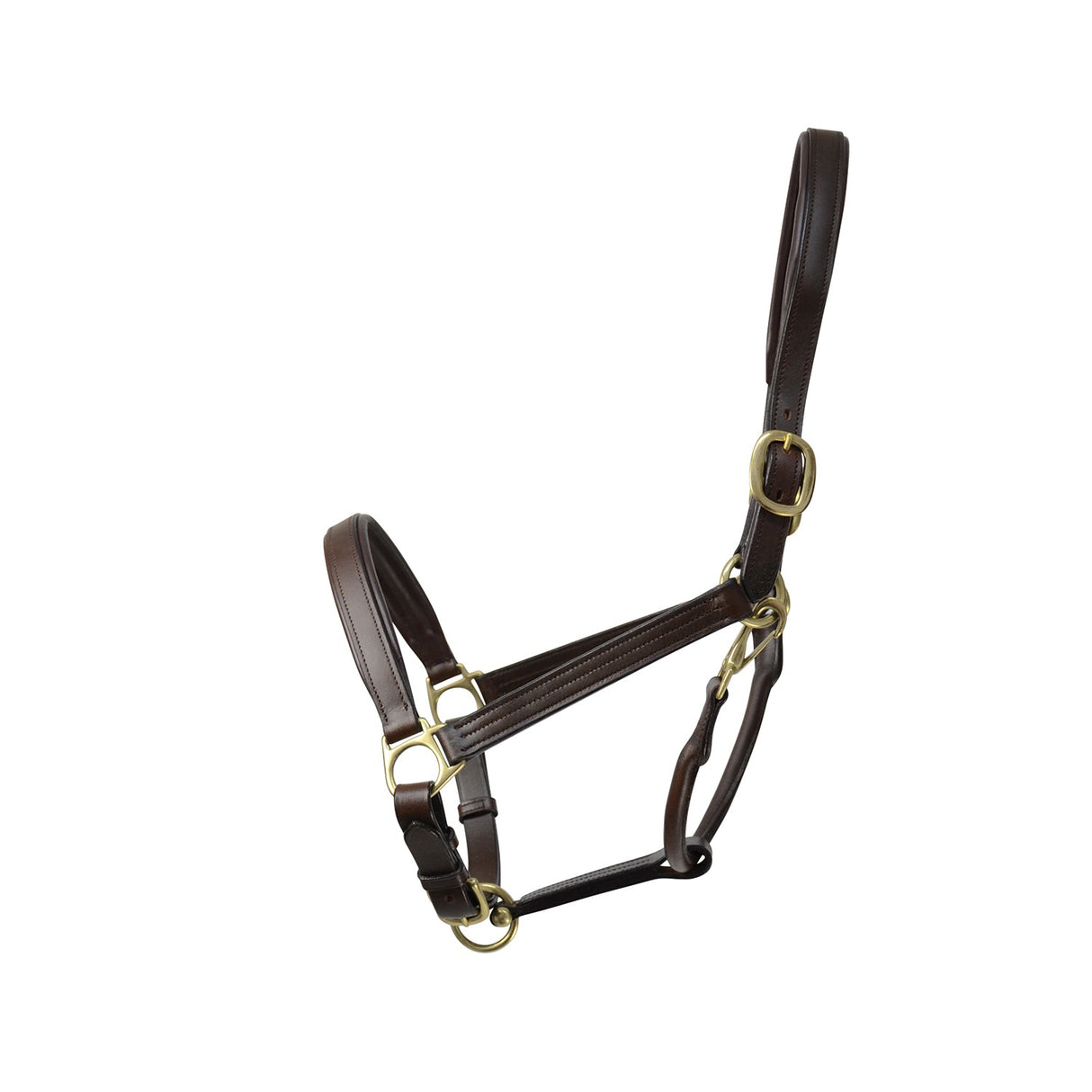 Coldstream Leather Padded Headcollar Brown